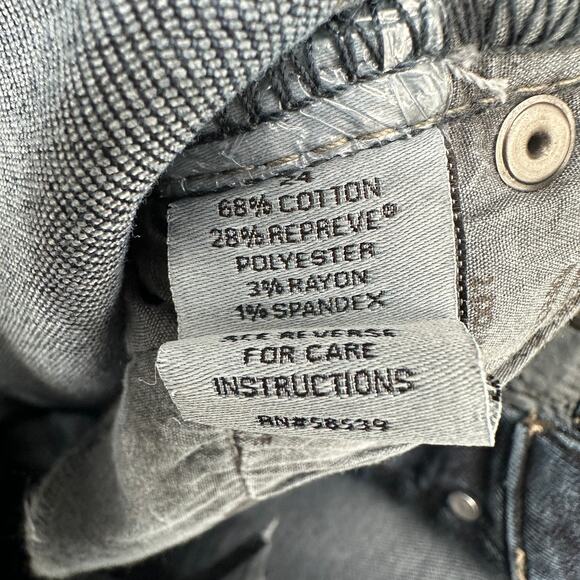 EVEREVE NWT High Rise EVER Straight Dark Wash Denim Jean // 00 - Picture 12 of 13